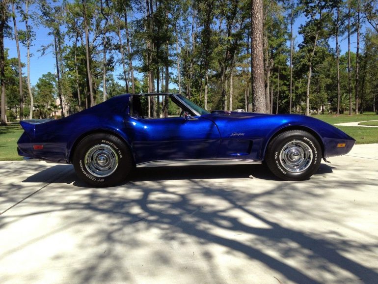 Steel Blue Chevrolet Corvette