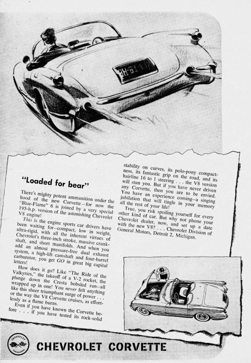 1955 Corvette Advertisements & Posters