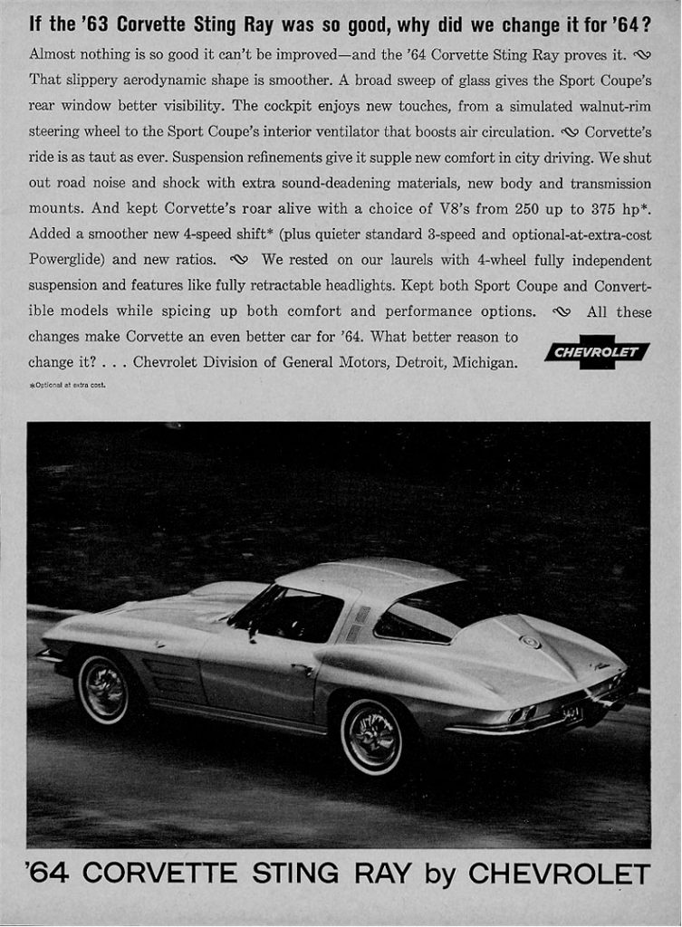 1964 Corvette Advertisements And Posters