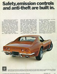 1972 Corvette Advertisements & Posters