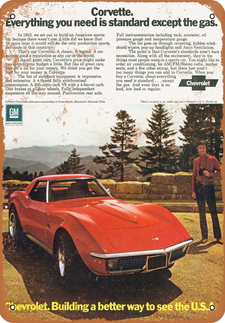 1972 C3 Chevrolet Corvette: Specifications, VIN, & Options