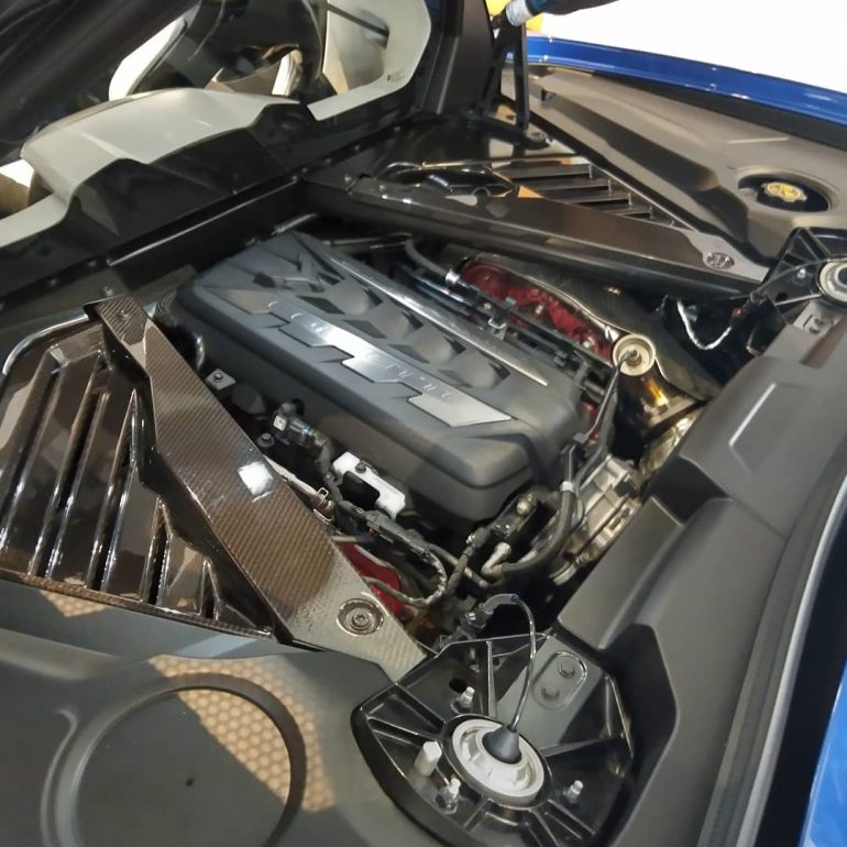 How Much Water Can Get Into A Corvette C8 Engine Bay?