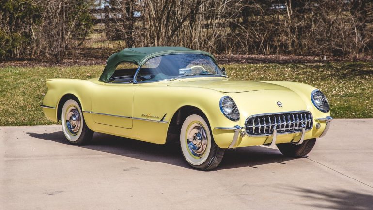 Harvest Gold 1955 Chevrolet Corvette