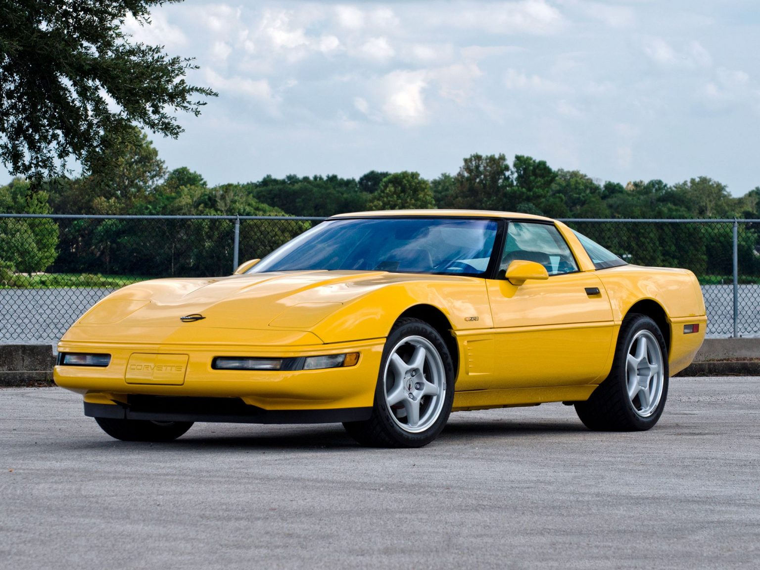 Yellow 1988 Chevrolet Corvette