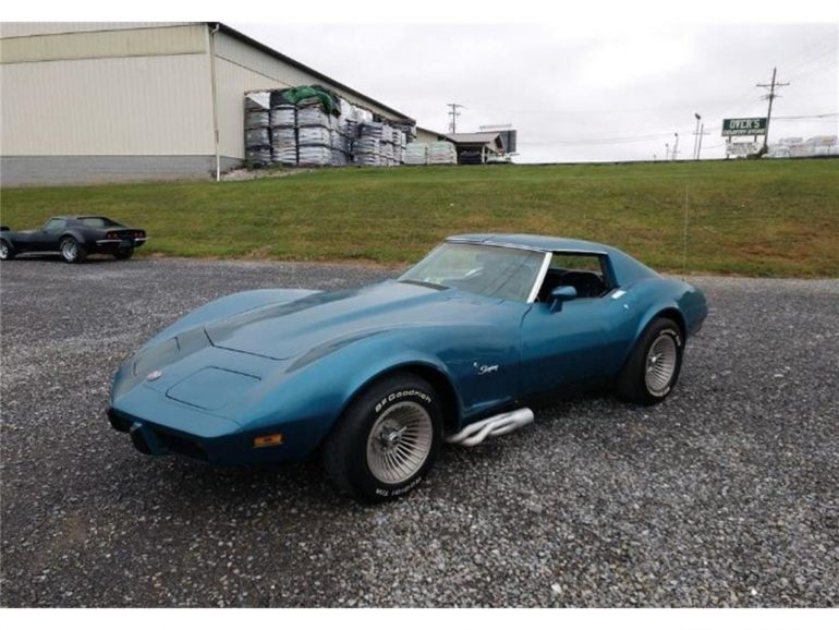 Bright Blue 1975 Chevrolet Corvette