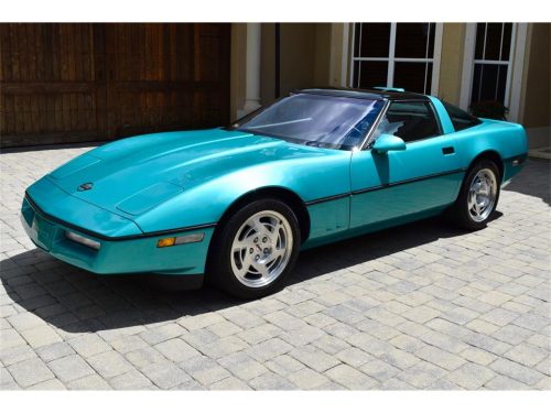 Turquoise 1991 Chevrolet Corvette