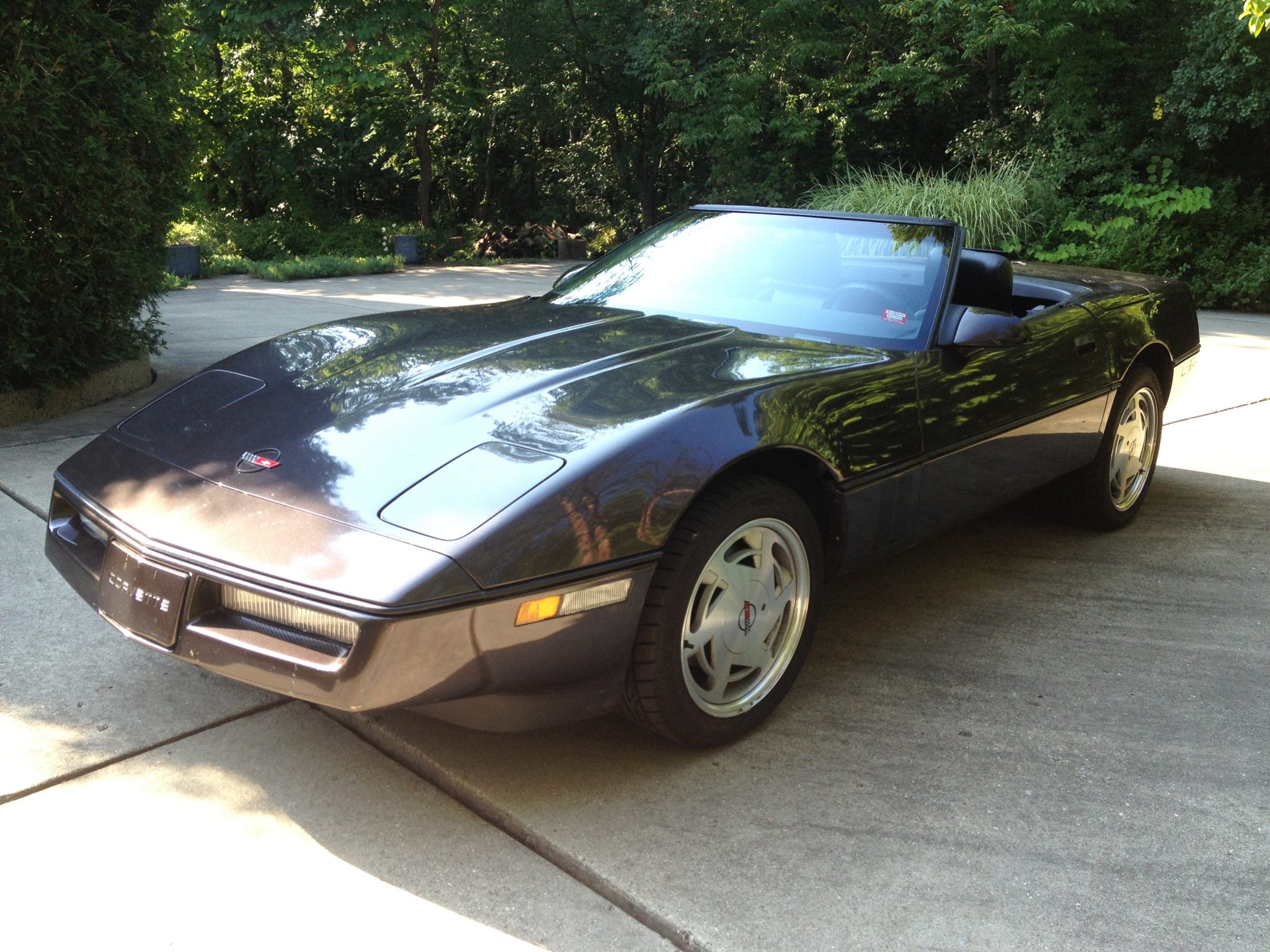 Charcoal 1989 Chevrolet Corvette