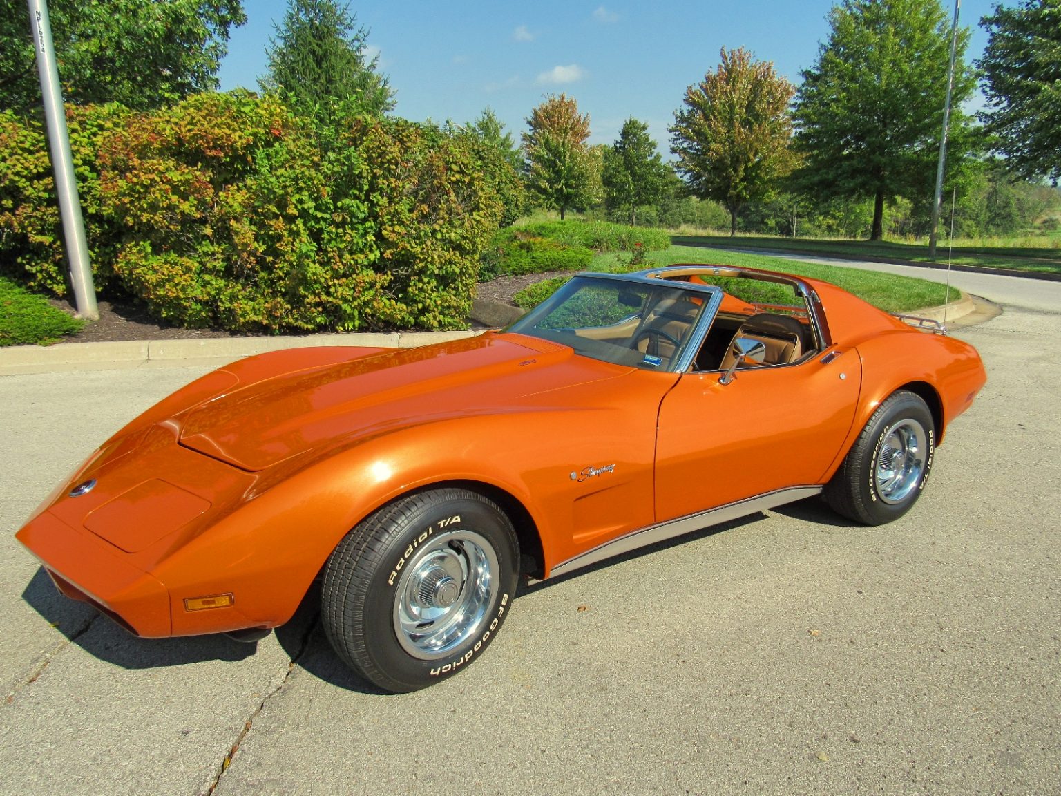 Orange 1974 Chevrolet Corvette