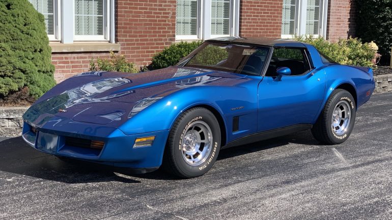 Dark Blue 1982 Chevrolet Corvette