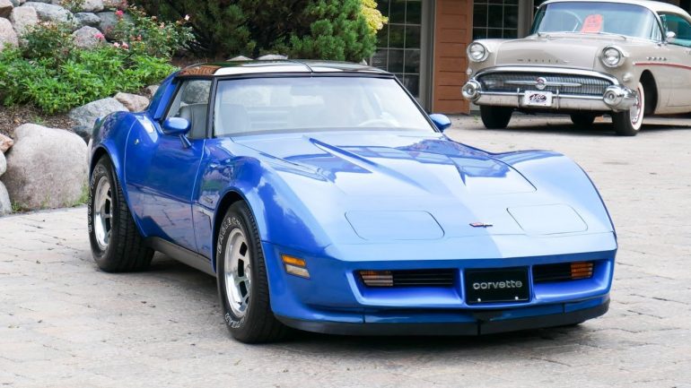 Bright Blue 1982 Chevrolet Corvette