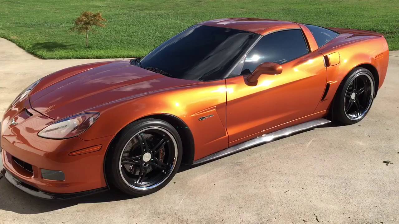 Atomic Orange 2007 Chevrolet Corvette.