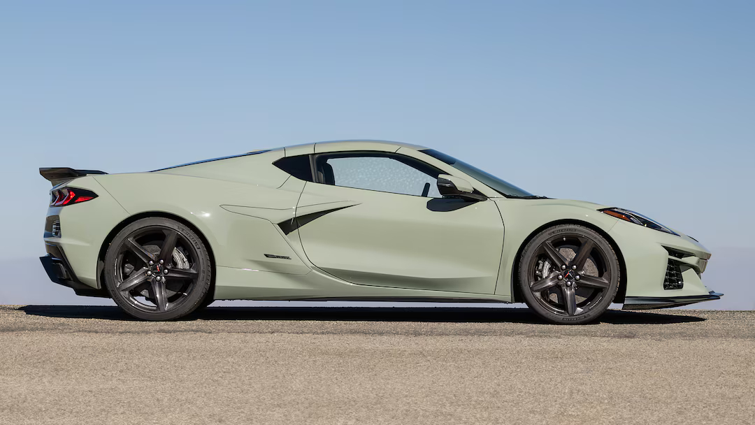 Side view of a 2024 Chevrolet Corvette E-Ray