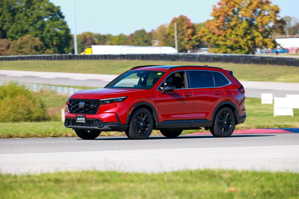 Living up to its reputation as a SPORTS Utility Vehicle, this SUV carves corners with the best of them at the 1st Annual Women's HPDI Event in Bowling Green, KY! (Image courtesy of the NCM MSP.)