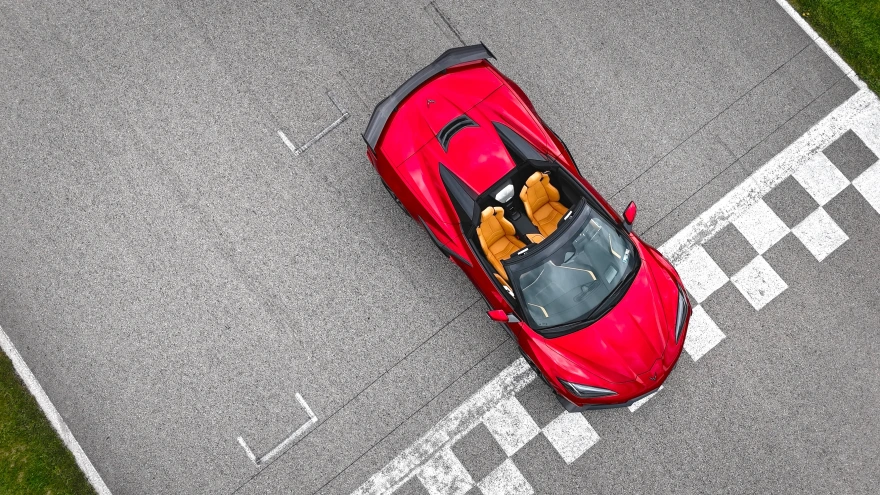 2024 PVGP sweepstakes C8 Z06 prize birds eye view