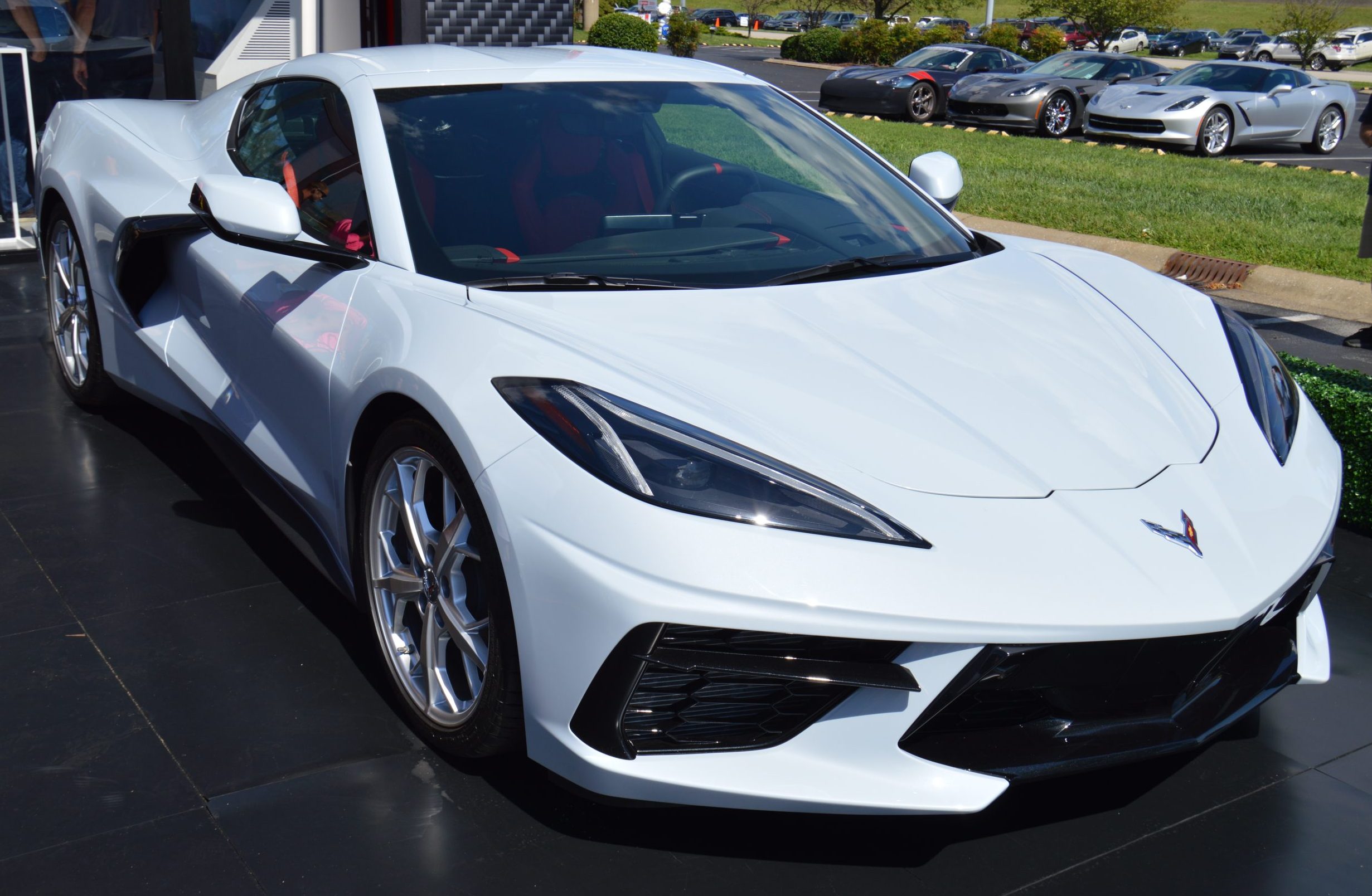 The 2020 C8 Corvette on display at the 2019 Corvette Caravan event in Bowling Green, Kentucky. (Image courtesy of Scott Kolecki, Corvsport.com)