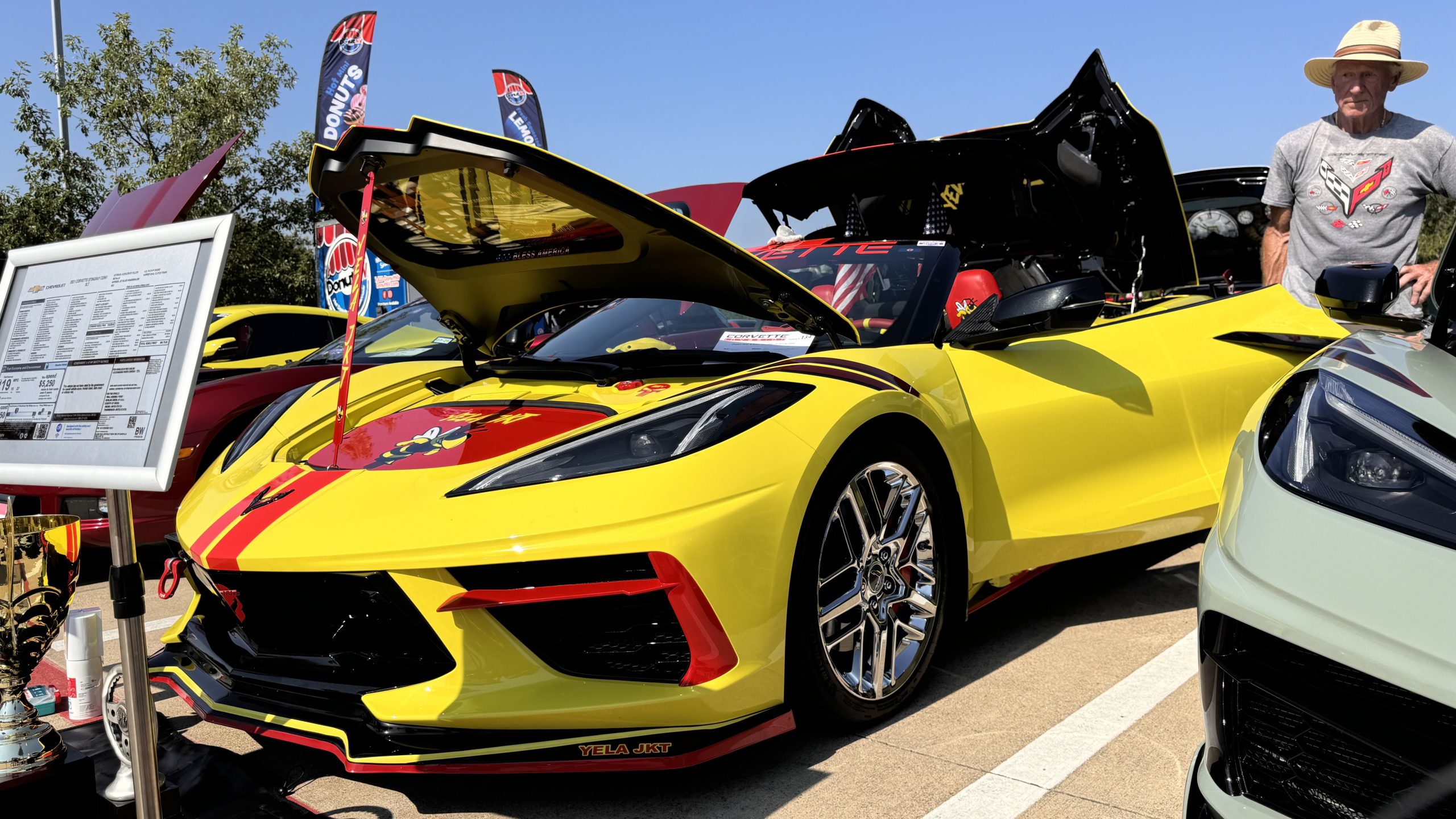 Yellow C8 corvette