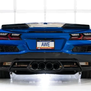 AWE Turning exhaust on a C8 Z06