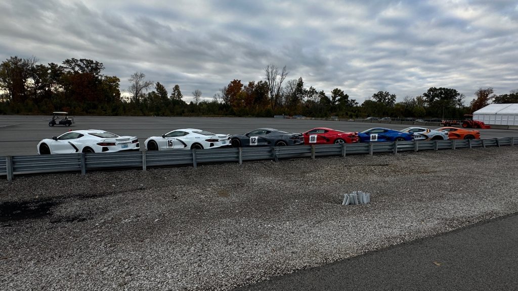 Choices, choices...when attending the Driving Academy: Level Two experience, you'll select from the MSP's collection of mid-engine Corvettes. This will be the car you drive for the entire experience. (Image courtesy of the author.)