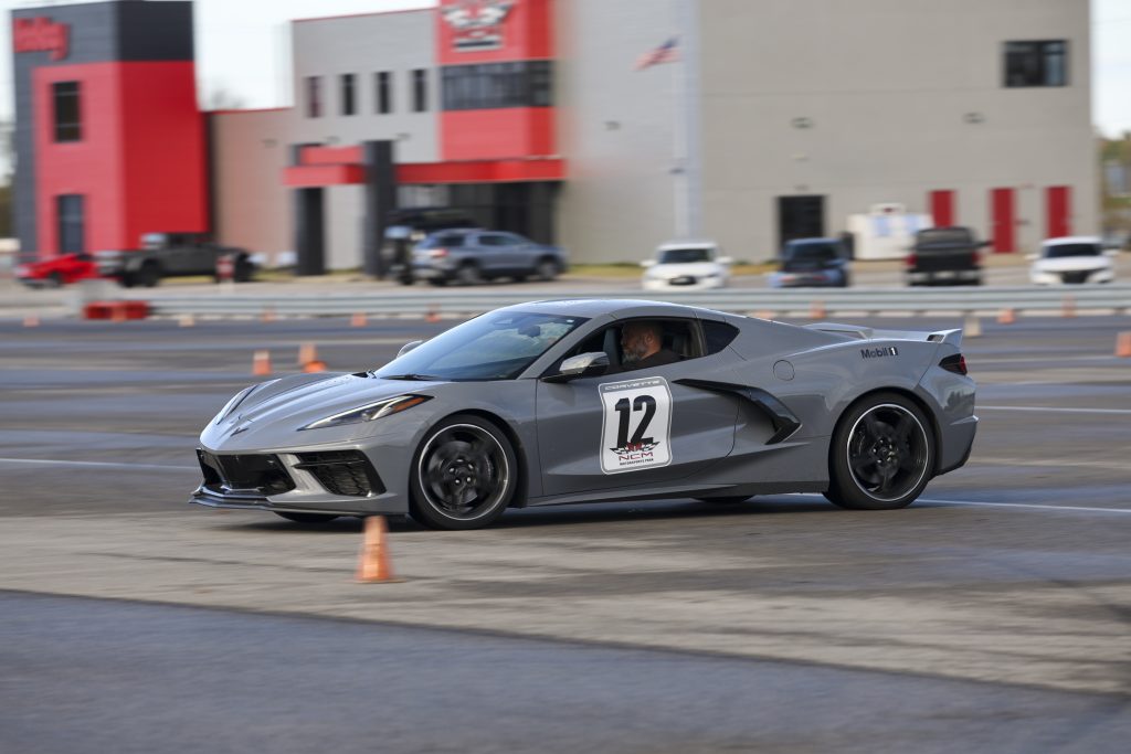 During the Driving Academy: Level Two experience, you'll run not one, but TWO Autocross sessions, affording you many opportunities to push your Corvette through the fun-but-challenging course that the MSP has set up in the paddock area outside the main track. (Image courtesy fo the NCM Motorsports Park.) 