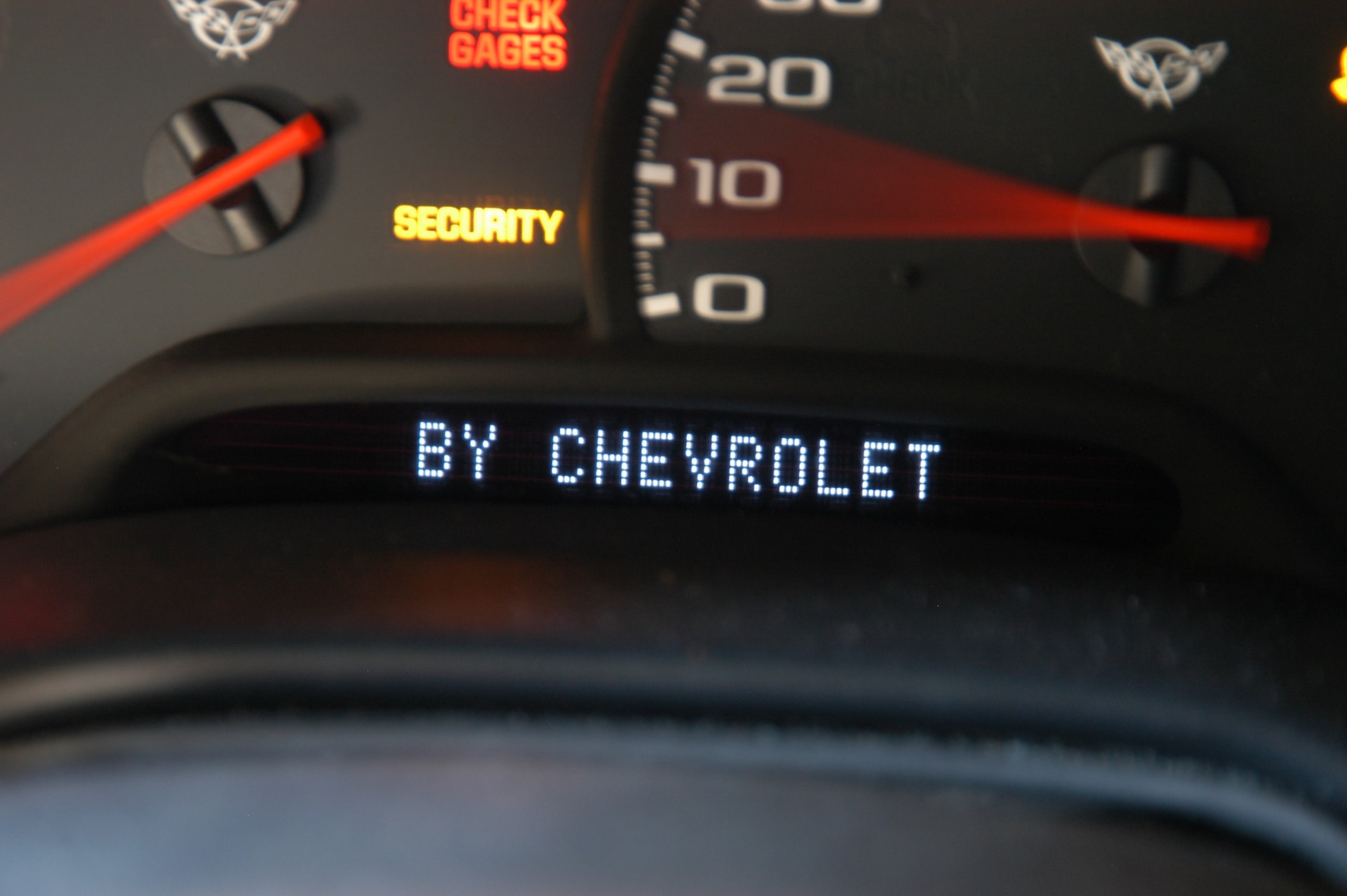 Corvette check engine light