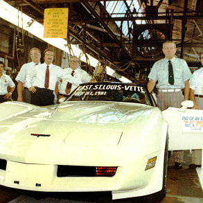 Corvette C3 assembly line in St. Louis Missouri