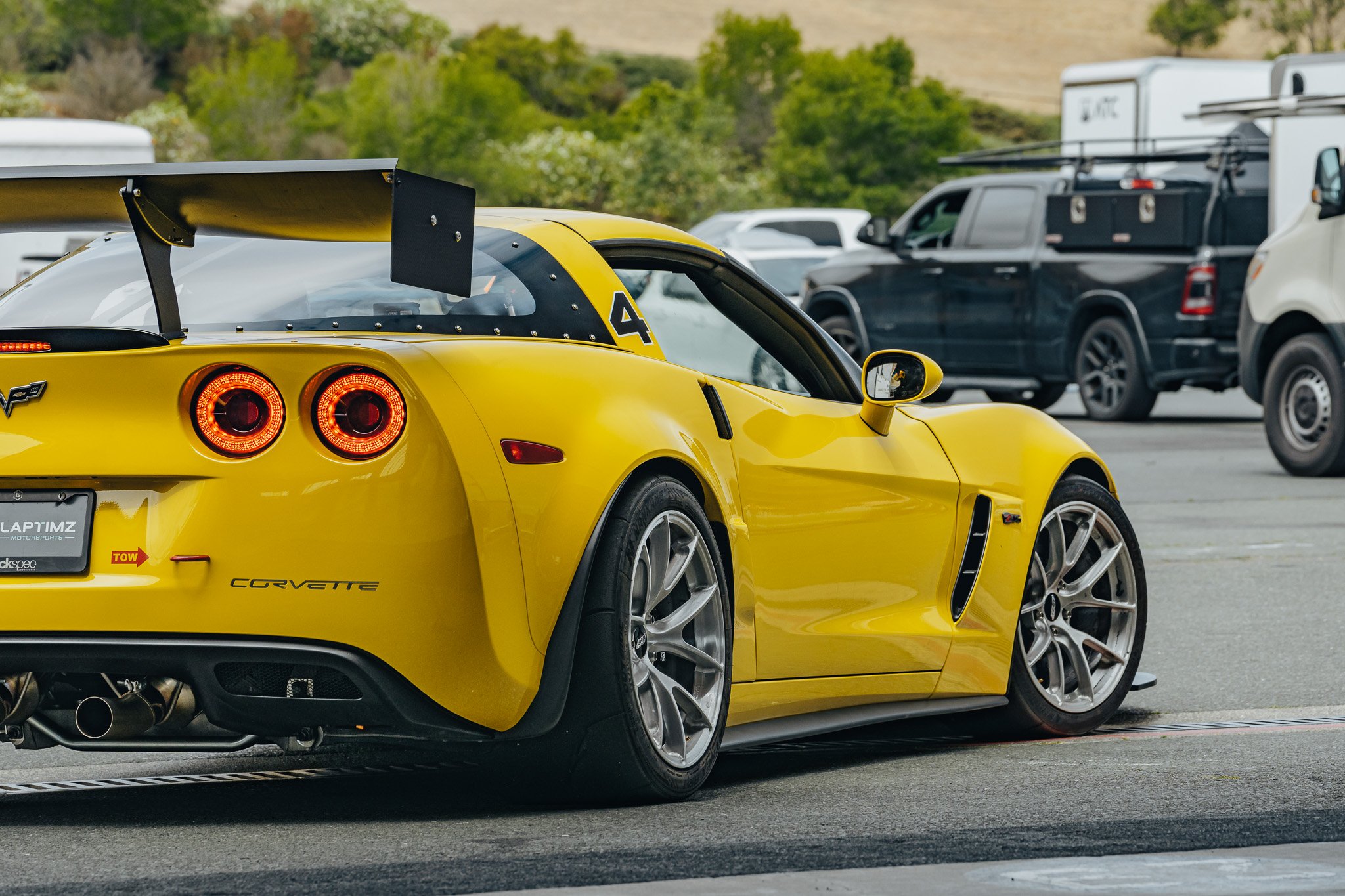 Yellow 2022 C6 Corvette Z06