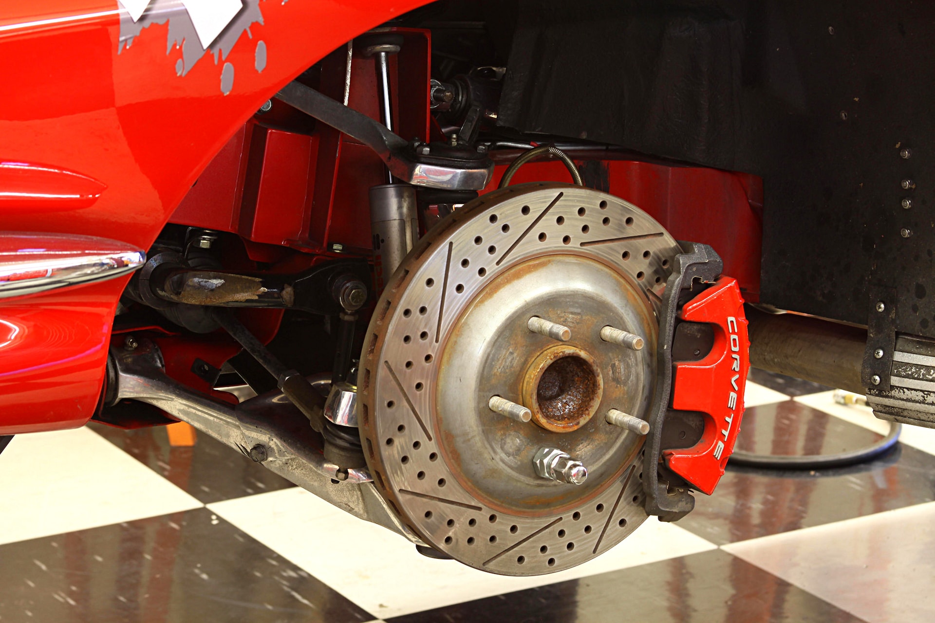 Red big brake kit for C4