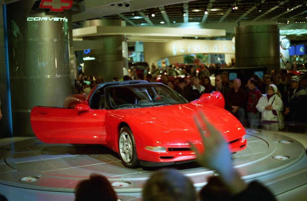 The all-new, fifth-generation Corvette on display at the Detroit Auto Show in January 1997. (Image courtesy of the Corvette Action Center.)