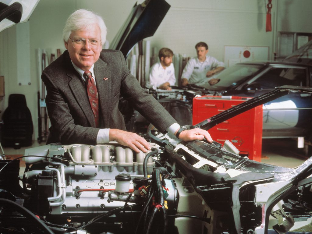 Dave McLellan was the Chief Engineer for Corvette from 1975 until his retirement from GM in 1992. McLellan led the evolution of the fourth generation Corvette (1984-1996) and led initial development of the fifth-generation model in the late 1980s. (Image courtesy of GM Media.)