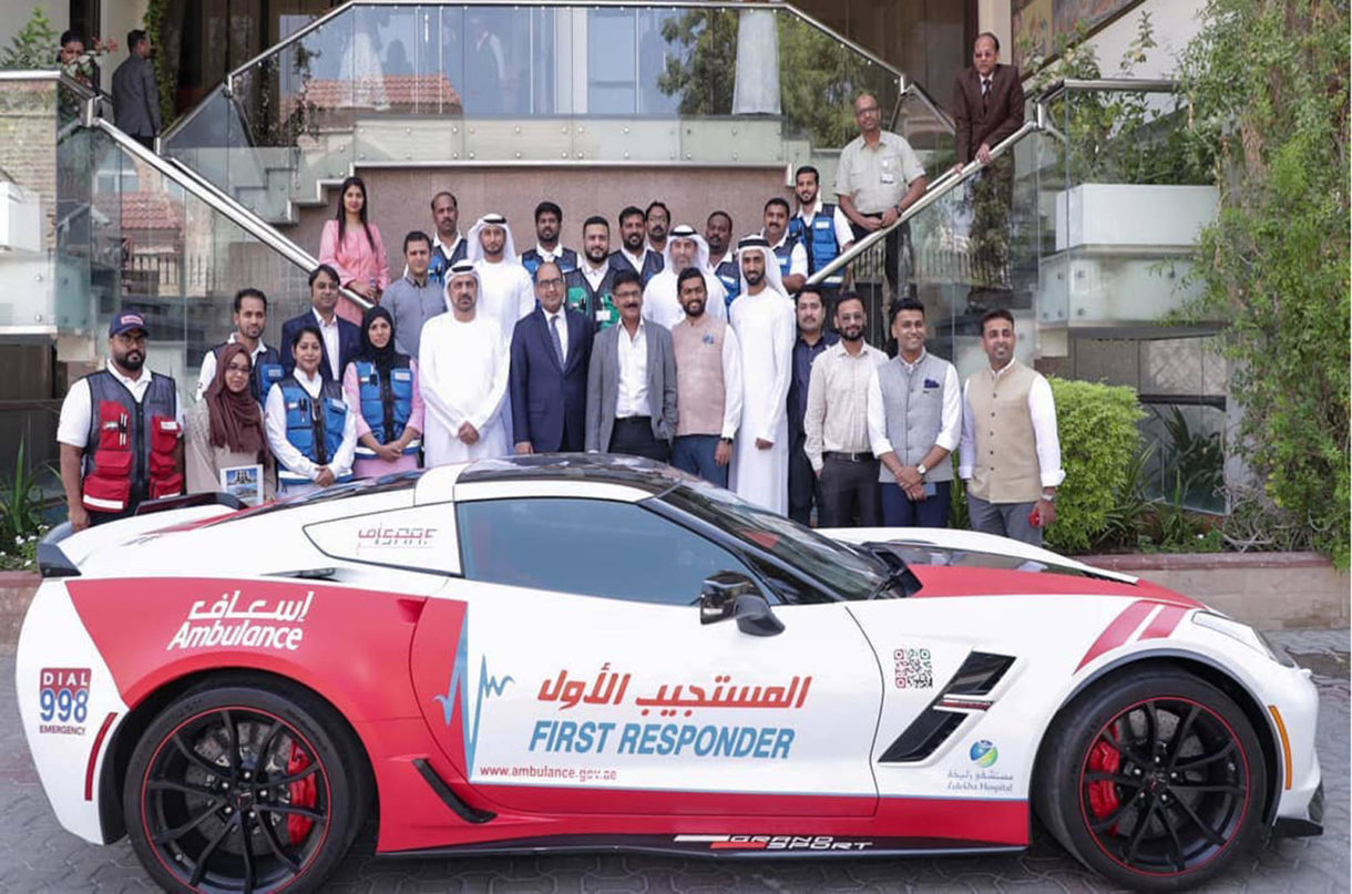 Corvette advanced paramedic vehicle in Dubai